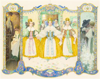 HEINRICH LEFLER (1863 - 1919) Die genalde bestellung & Der jungfernkranz (The gentle order & The maiden's wreath).
